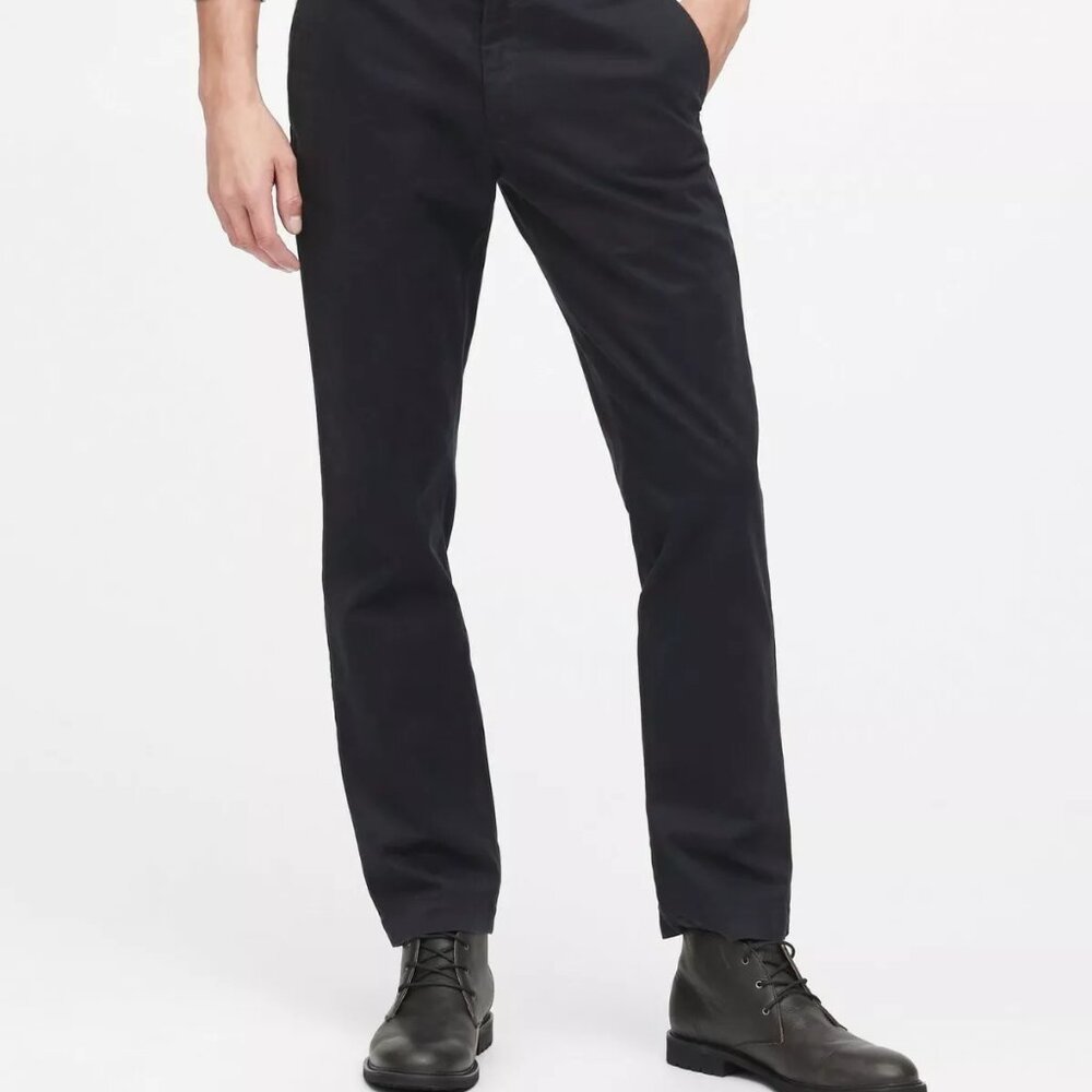 BANANA REPUBLIC - Men's Aiden Stretch Fit Chino, 35W x 30L, Blue